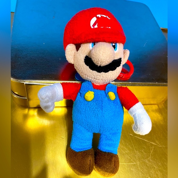 NINTENDO SUPER MARIO BROTHERS VTG 2015 PLUSH KEYCHAIN CLIP ON ZiP POUCH 7” - Picture 5 of 9